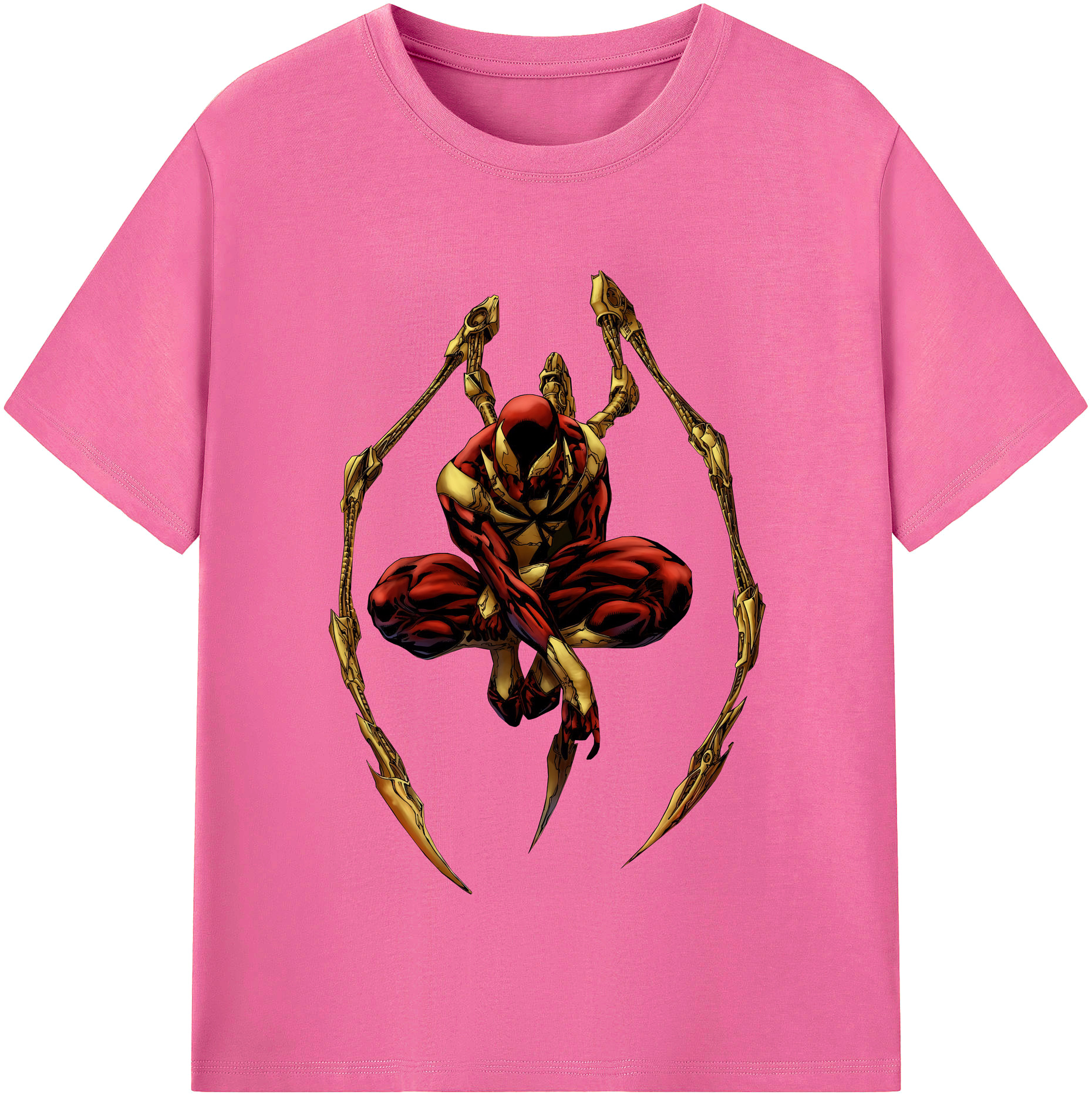 （画像用） Spider Man スパイダーマン レディースカジュアルプリントTシャツ（綿100％）